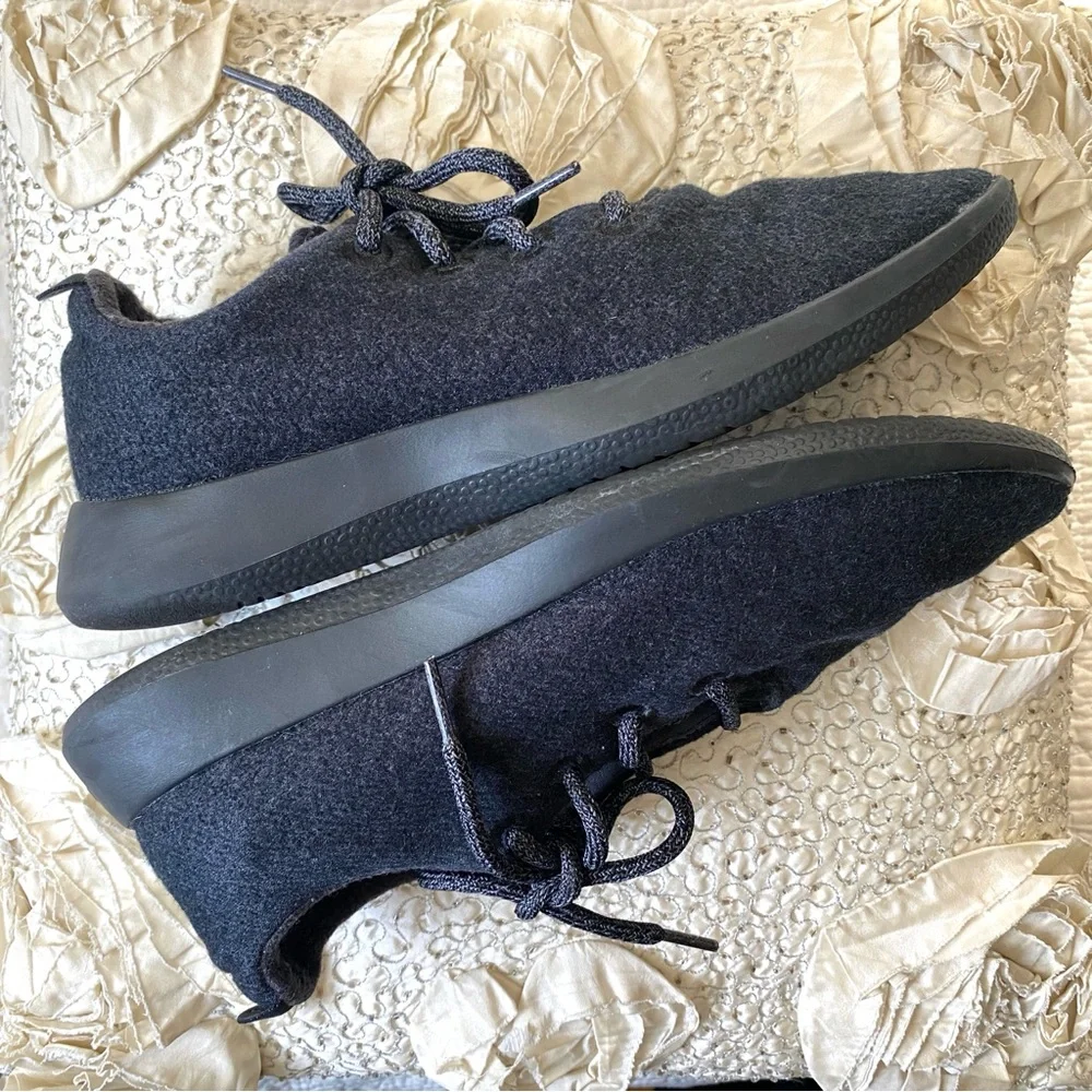 Allbirds Wool Runners Natural Charcoal Black Running Walking Sneakers Size 9 Men - Picture 11 of 16